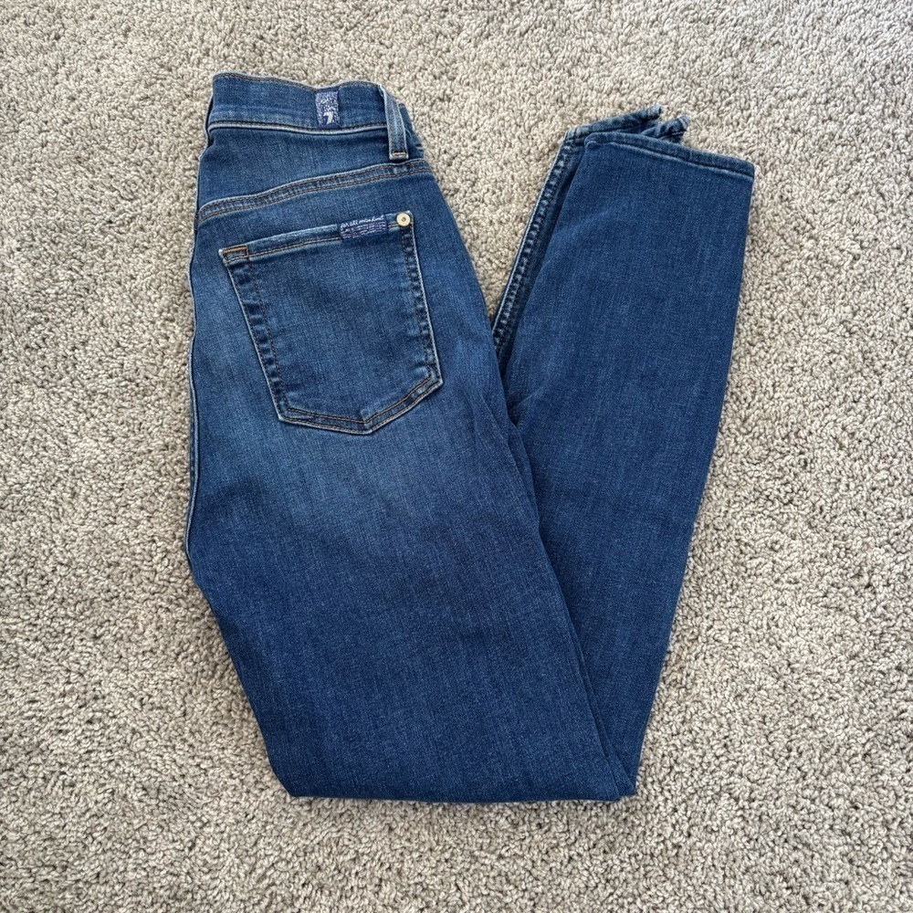 7 For All Mankind High Waist Ankle Gwenevere Size 25